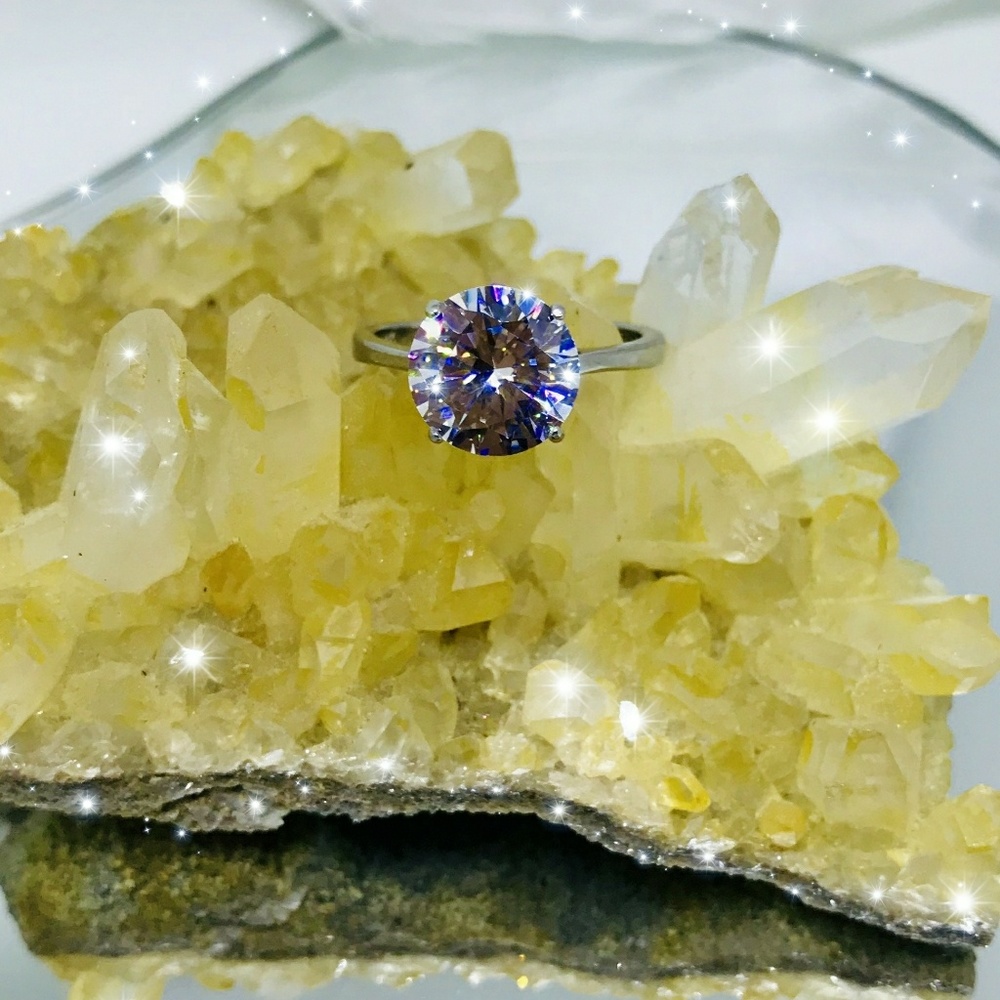 💍4.5CT! ROUND BRILLIANT DIAM.(Lab) RING💍6,7 - Picture 5 of 8